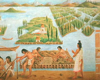 Aztec gardens (chinampas)